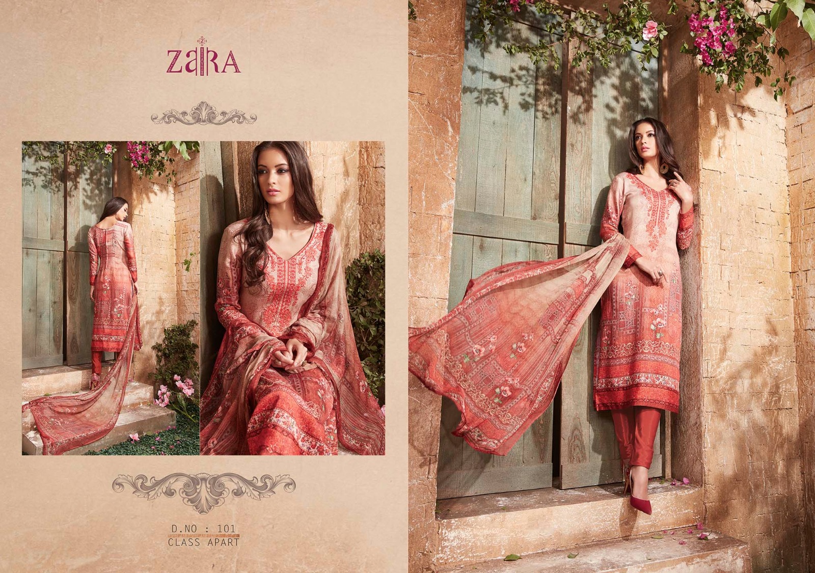 Aaria By Vivek Creation 101 To 112 Series Indian Ethnic Stylish Designer Digital Printed And Embroidered Casual Wear Lawn Satin Dresses At Wholesale Price