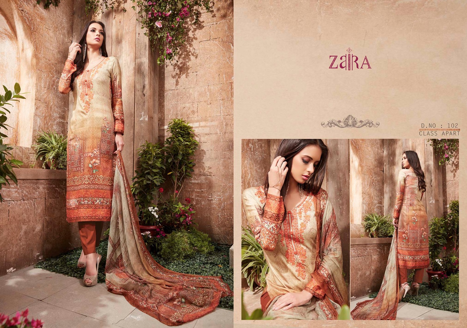 Aaria By Vivek Creation 101 To 112 Series Indian Ethnic Stylish Designer Digital Printed And Embroidered Casual Wear Lawn Satin Dresses At Wholesale Price