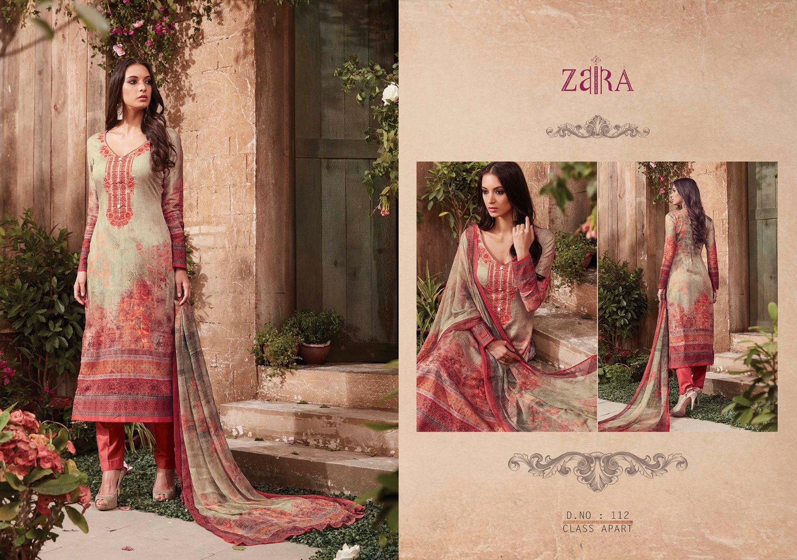 Aaria By Vivek Creation 101 To 112 Series Indian Ethnic Stylish Designer Digital Printed And Embroidered Casual Wear Lawn Satin Dresses At Wholesale Price