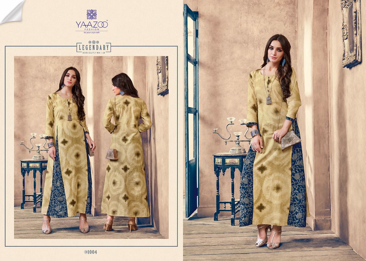 Aarohi By Yaazoo Fashion 1001 To 1008 Series Designer Beautiful Colorful Fancy Ethnic Wear & Party Wear Rayon Printed Kurtis At Wholesale Price