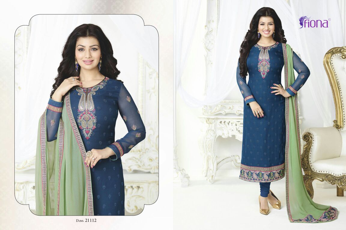 Aayesha Takia Vol-8 By Fiona 21111 To 21122 Series Bollywood Beautiful Stylish Designer Embroidered Party Wear Georgette Dresses At Wholesale Price