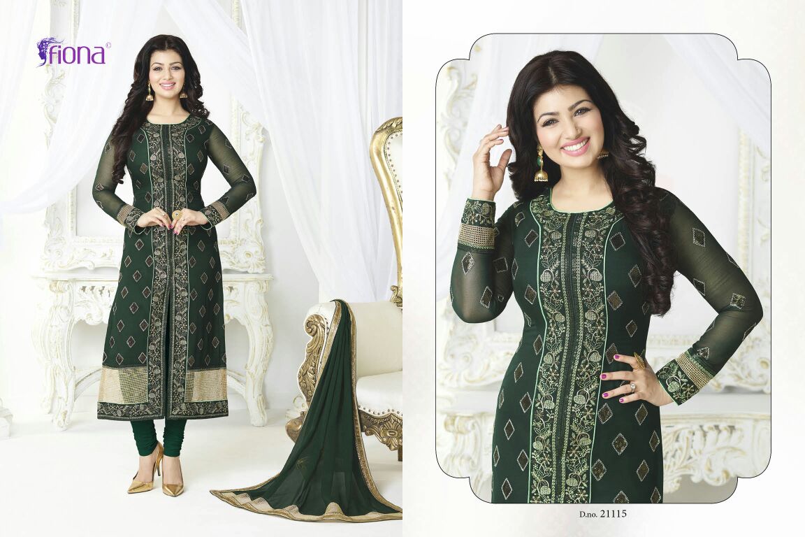 Aayesha Takia Vol-8 By Fiona 21111 To 21122 Series Bollywood Beautiful Stylish Designer Embroidered Party Wear Georgette Dresses At Wholesale Price