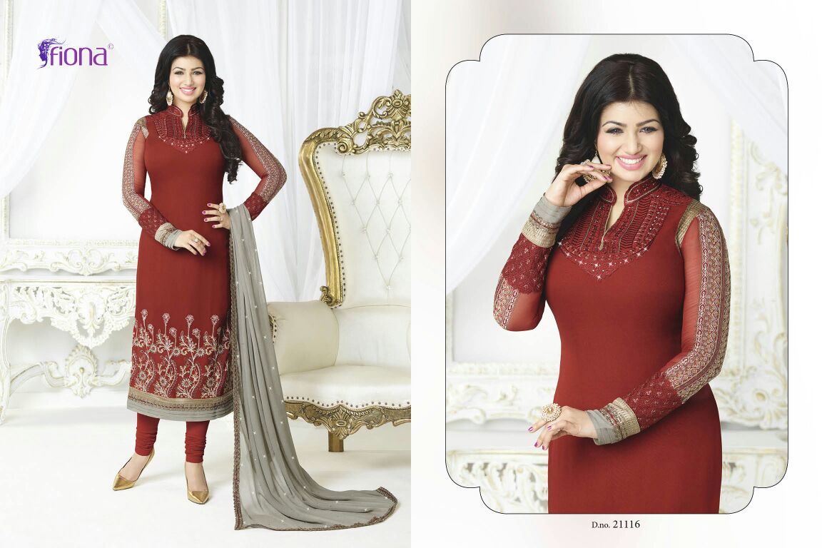 Aayesha Takia Vol-8 By Fiona 21111 To 21122 Series Bollywood Beautiful Stylish Designer Embroidered Party Wear Georgette Dresses At Wholesale Price