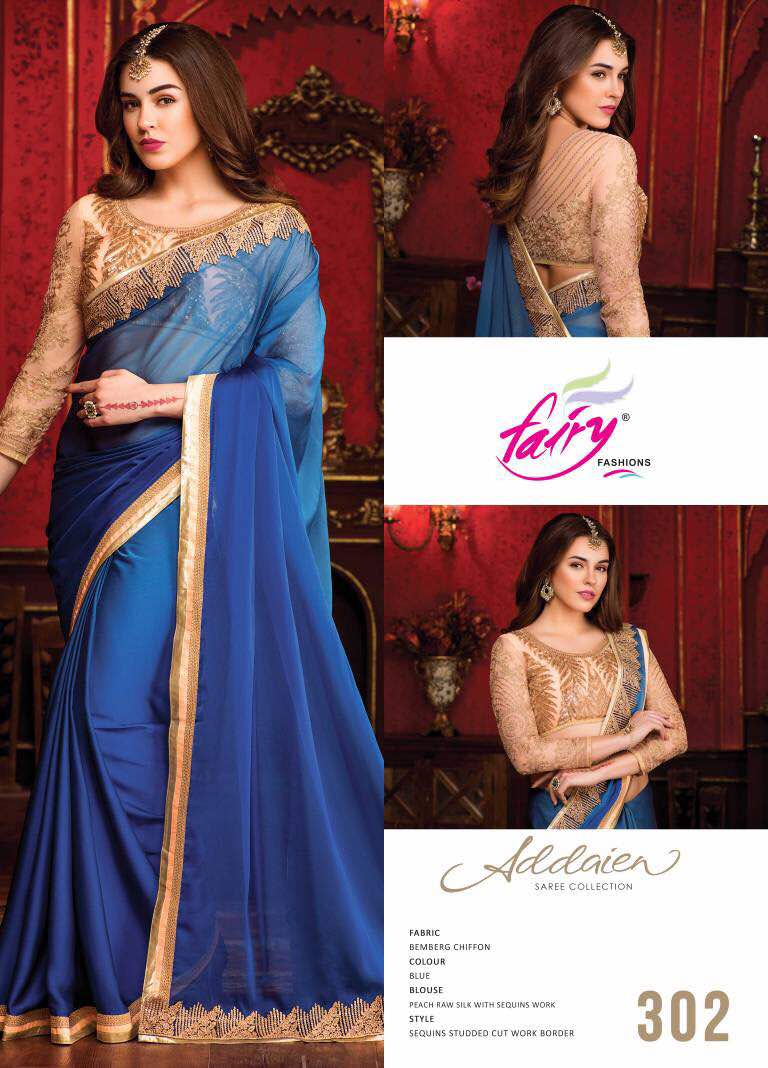 Addaien Hit Designs By Fairy Fashions Indian Traditional Beautiful Embroidered Stylish Colorful Fancy Party Wear Occasional Wear Traditional Wear Sarees At Wholesale Price