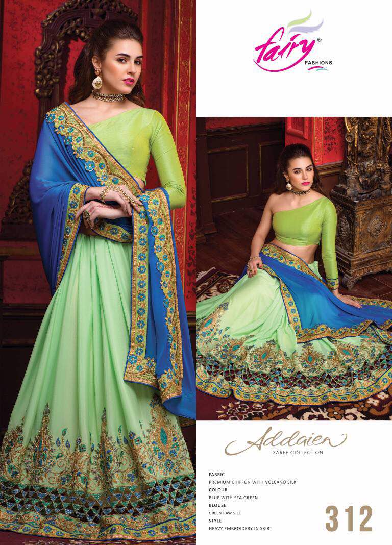 Addaien Hit Designs By Fairy Fashions Indian Traditional Beautiful Embroidered Stylish Colorful Fancy Party Wear Occasional Wear Traditional Wear Sarees At Wholesale Price