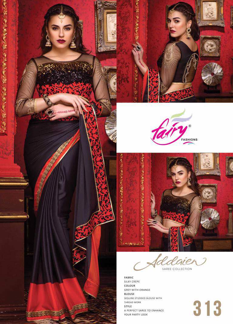 Addaien Hit Designs By Fairy Fashions Indian Traditional Beautiful Embroidered Stylish Colorful Fancy Party Wear Occasional Wear Traditional Wear Sarees At Wholesale Price