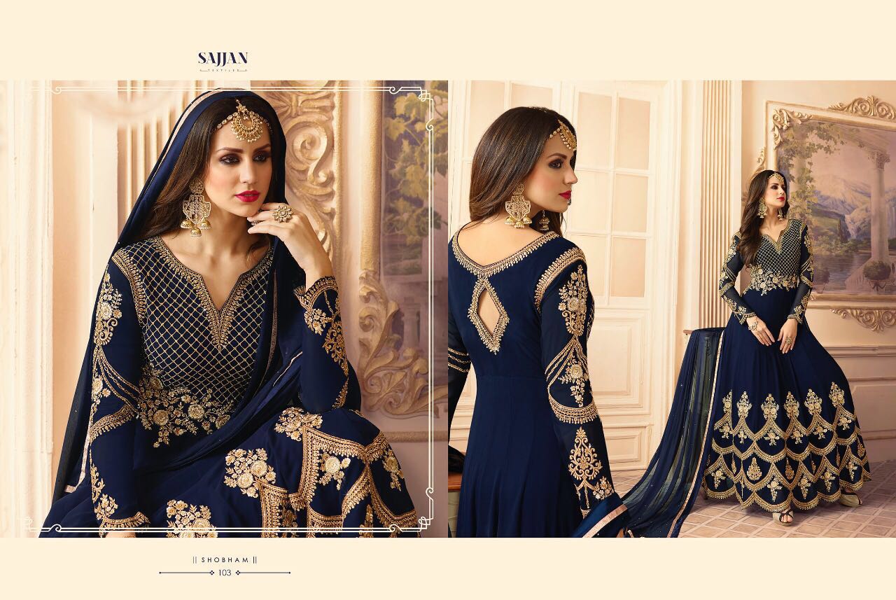 Alaamin By Sajjan 801 To 808 Series Designer Wedding Collection Beautiful Stylish Colorful Fancy Party Wear & Occasional Wear Georgette Dresses At Wholesale Price