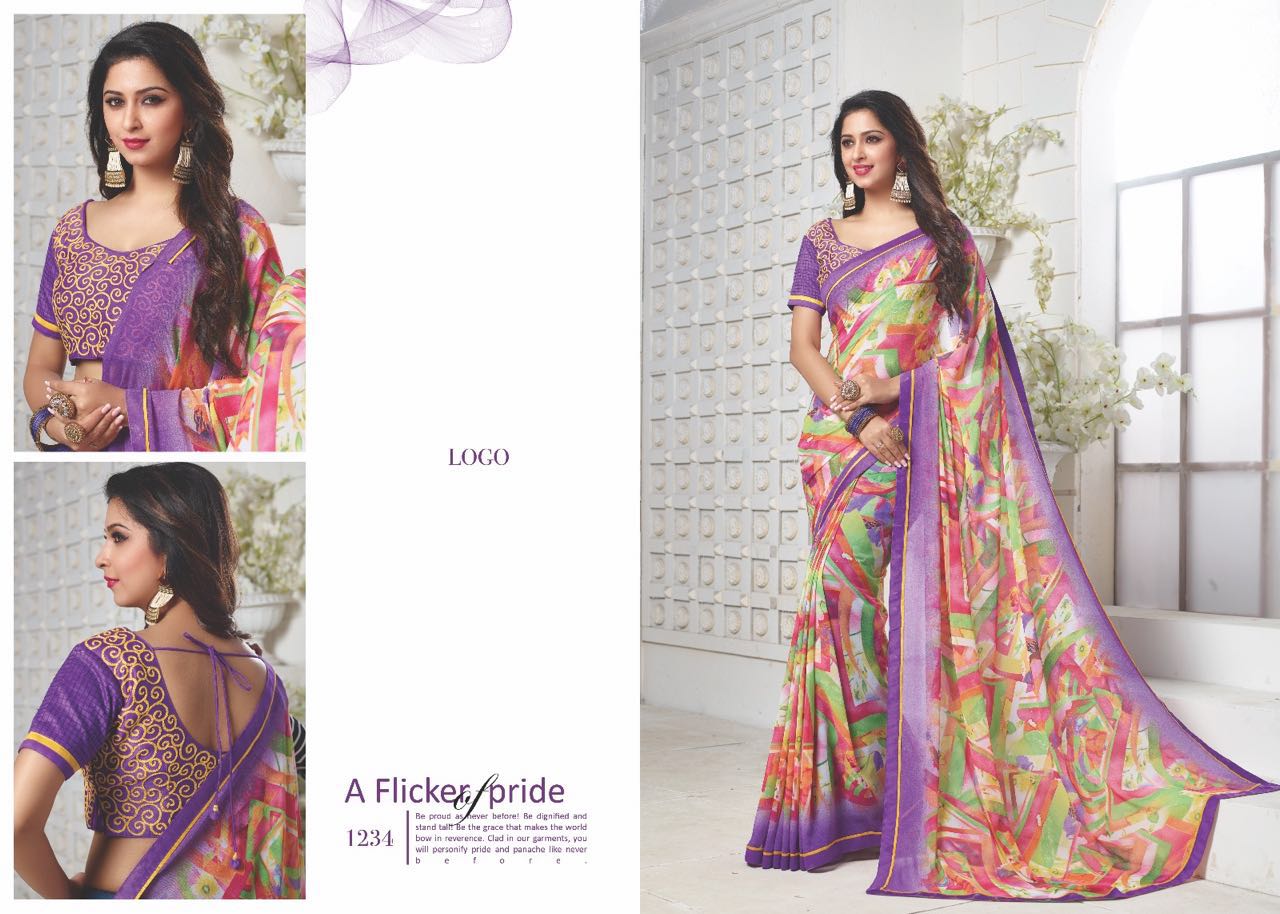 Alveera 263 Series By Hiba Indian Traditional Beautiful Stylish Designer Floral Printed Casual Wear Party Wear Fancy Sarees At Wholesale Price