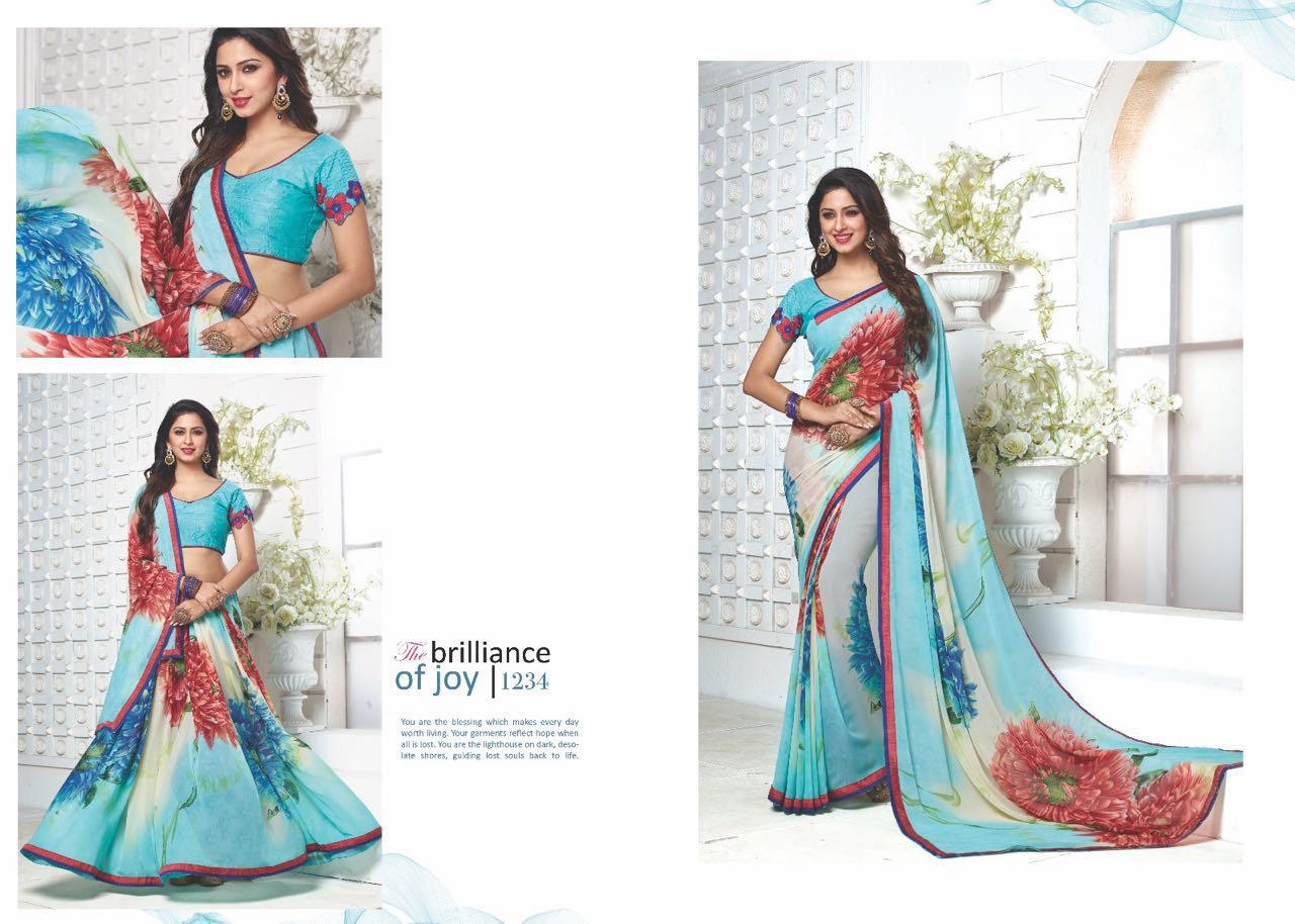 Alveera 263 Series By Hiba Indian Traditional Beautiful Stylish Designer Floral Printed Casual Wear Party Wear Fancy Sarees At Wholesale Price