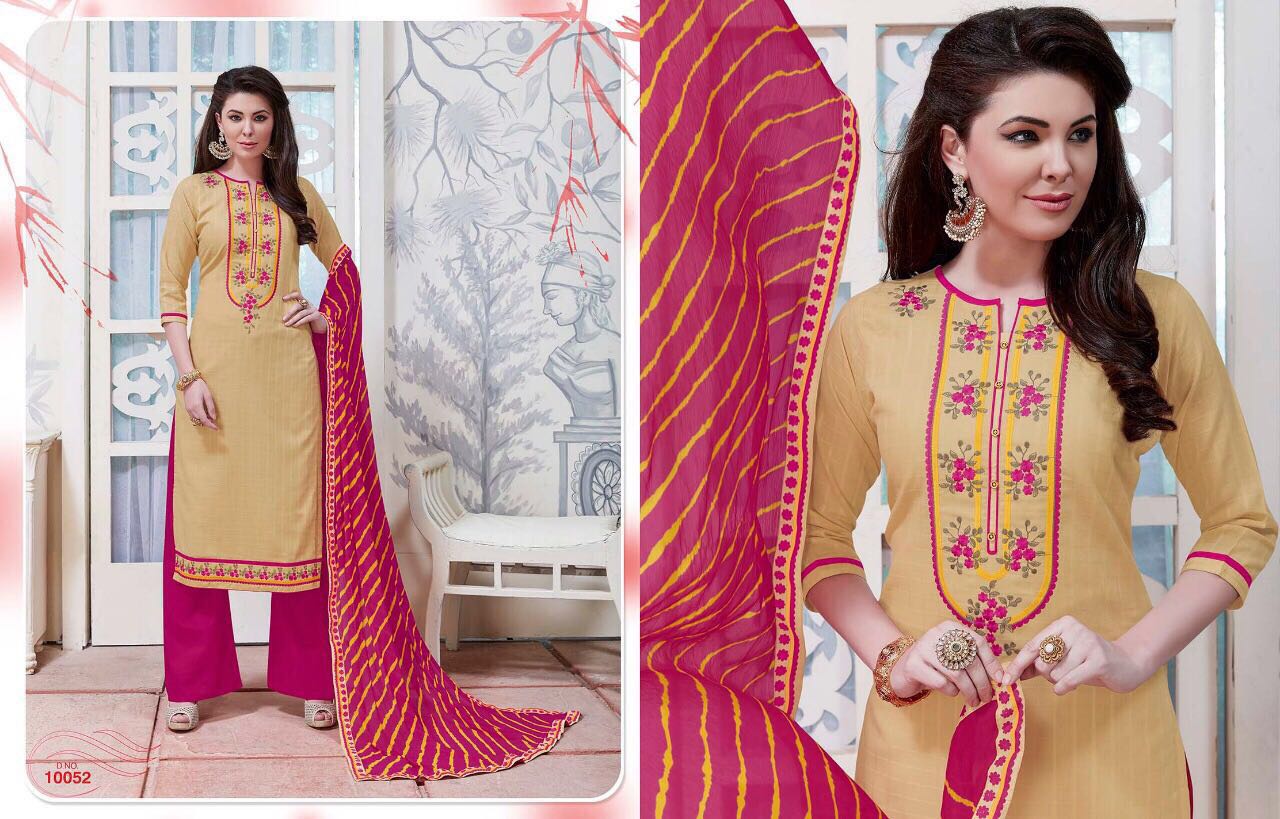 Anardana Vol-2 By Kalasth Lifestyle 10051 To 10060 Series Indian Beautiful Colorful Designer Embroidered Casual Wear And Occasional Wear Cambric Cotton Jacquard Dresses At Wholesale Price