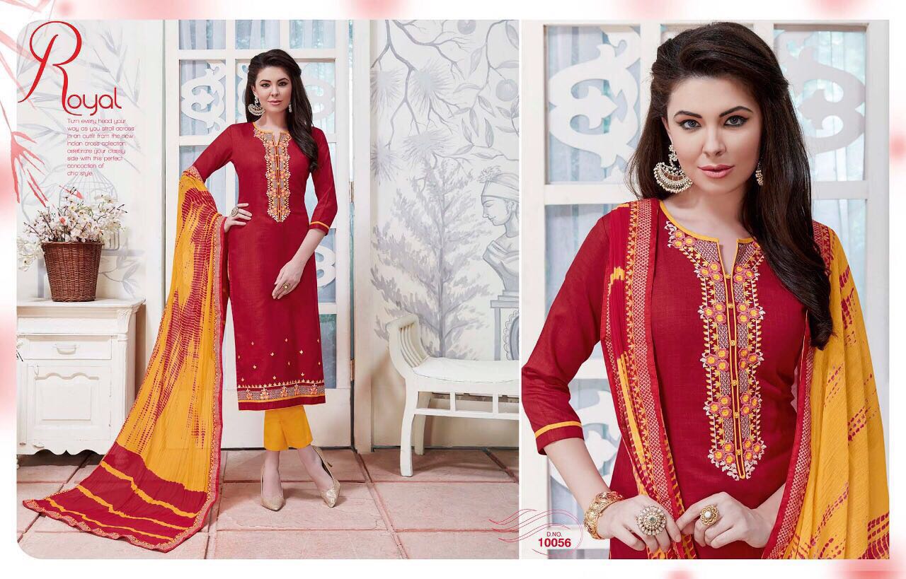 Anardana Vol-2 By Kalasth Lifestyle 10051 To 10060 Series Indian Beautiful Colorful Designer Embroidered Casual Wear And Occasional Wear Cambric Cotton Jacquard Dresses At Wholesale Price