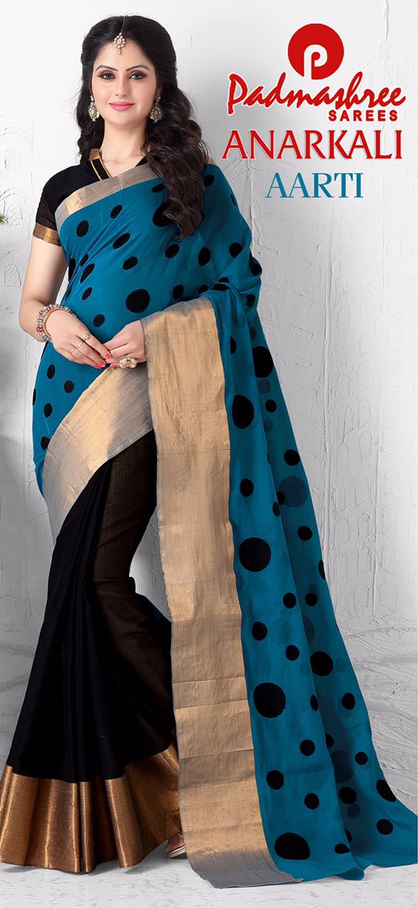 Anarkali By Padmashree Sarees Indian Ethnic Beautiful Stylish Designer Polka Dot Printed Casual Wear Party Wear Fancy Sarees At Wholesale Price