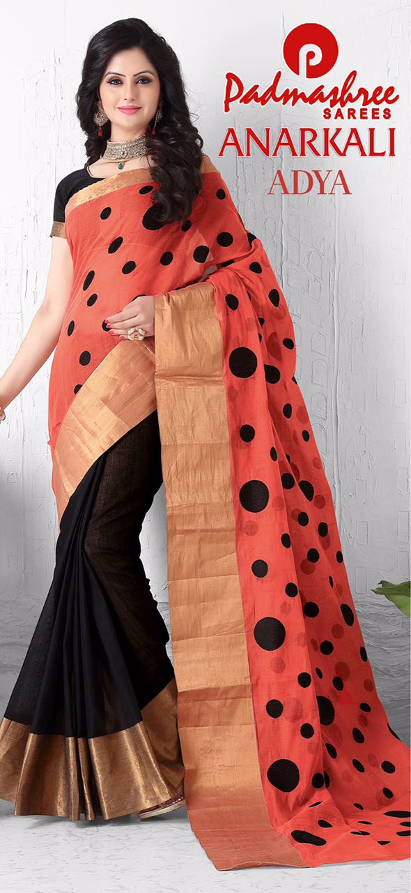 Anarkali By Padmashree Sarees Indian Ethnic Beautiful Stylish Designer Polka Dot Printed Casual Wear Party Wear Fancy Sarees At Wholesale Price