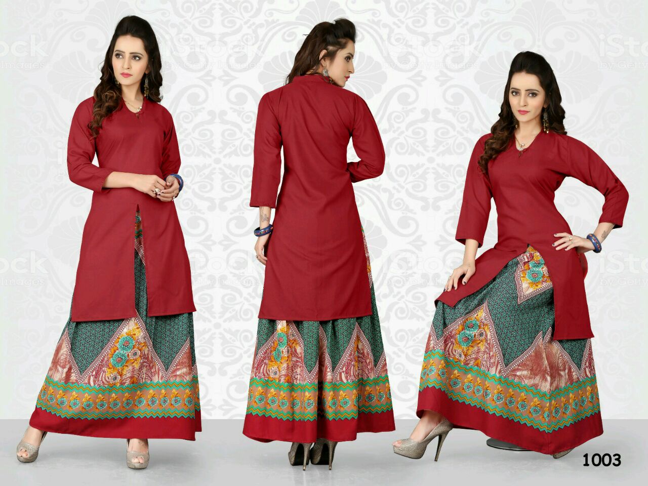 Arzoo 1001 To 1008 Series By Jugni Beautiful Colourful Stylish Fancy Pretty Party Wear Occasional Wear Casual Wear Printed Cotton Kurti At Wholesale Price