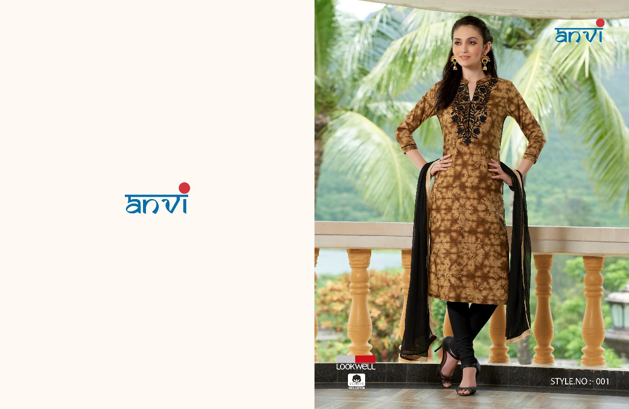 Avni By Lookwell 001 To 006 Series Indian Beautiful Colorful Fancy Embroidered Casual Wear & Occasional Wear Cotton Printed Dresses At Wholesale Price