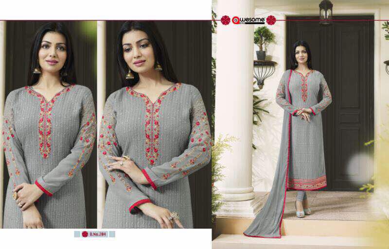 Awesome-2 201 To 207 Series By Dreamz Beautiful Embroidered Stylish Fancy Colorful Pretty Party Wear Casual Wear Occasional Wear Dresses At Wholesale Price