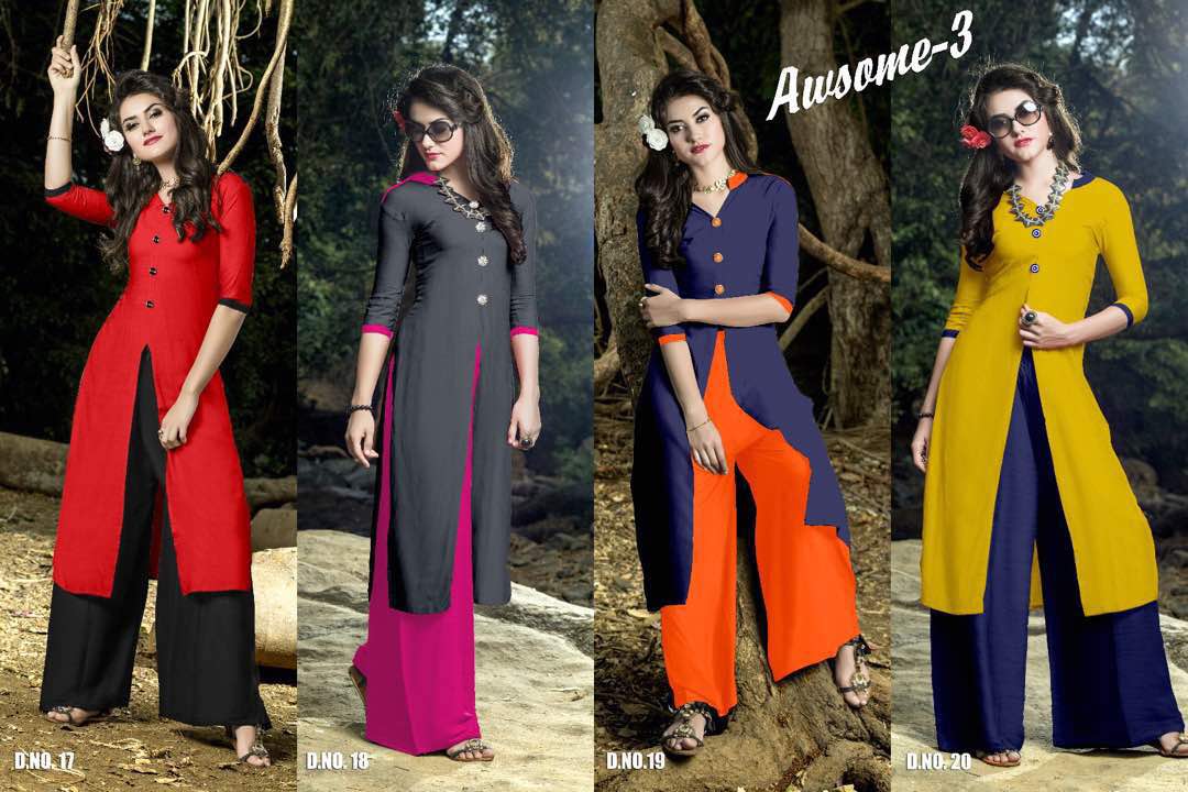 Awsome-3 17 To 24 Series By Prime Beautiful Colorful Stylish Pretty Party Wear Casual Wear Occasional Wear Printed Kurti At Wholesale Price
