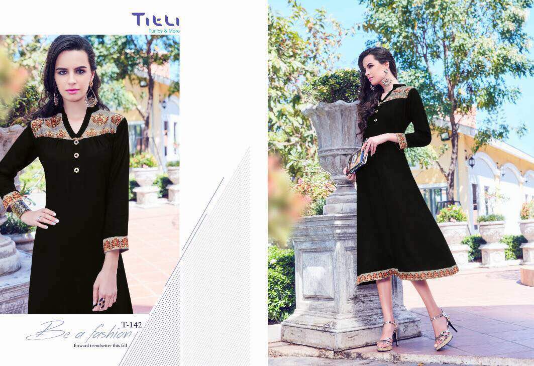 Belleza 141 To 149 Series By Titli Beautiful Stylish Colorful Western Wear Party Wear Occasional Wear Casual Wear Kurtis At Wholesale Price