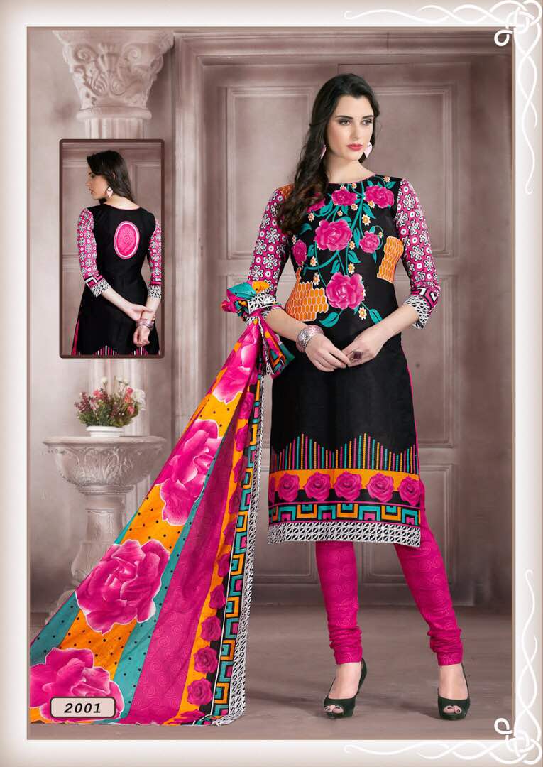 Bulbul 2001 To 2012 Series By Meenaxi Beautiful Colourful Stylish Fancy Pretty Party Wear Casual Wear Occasional Wear Printed Unstitch Cotton Dresses At Wholesale Price