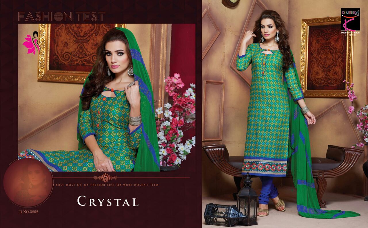 Crystal By Khushika 5801 To 5811 Series Beautiful Stylish Designer Printed Casual Wear Ethnic Wear Cotton Dresses At Wholesale Price