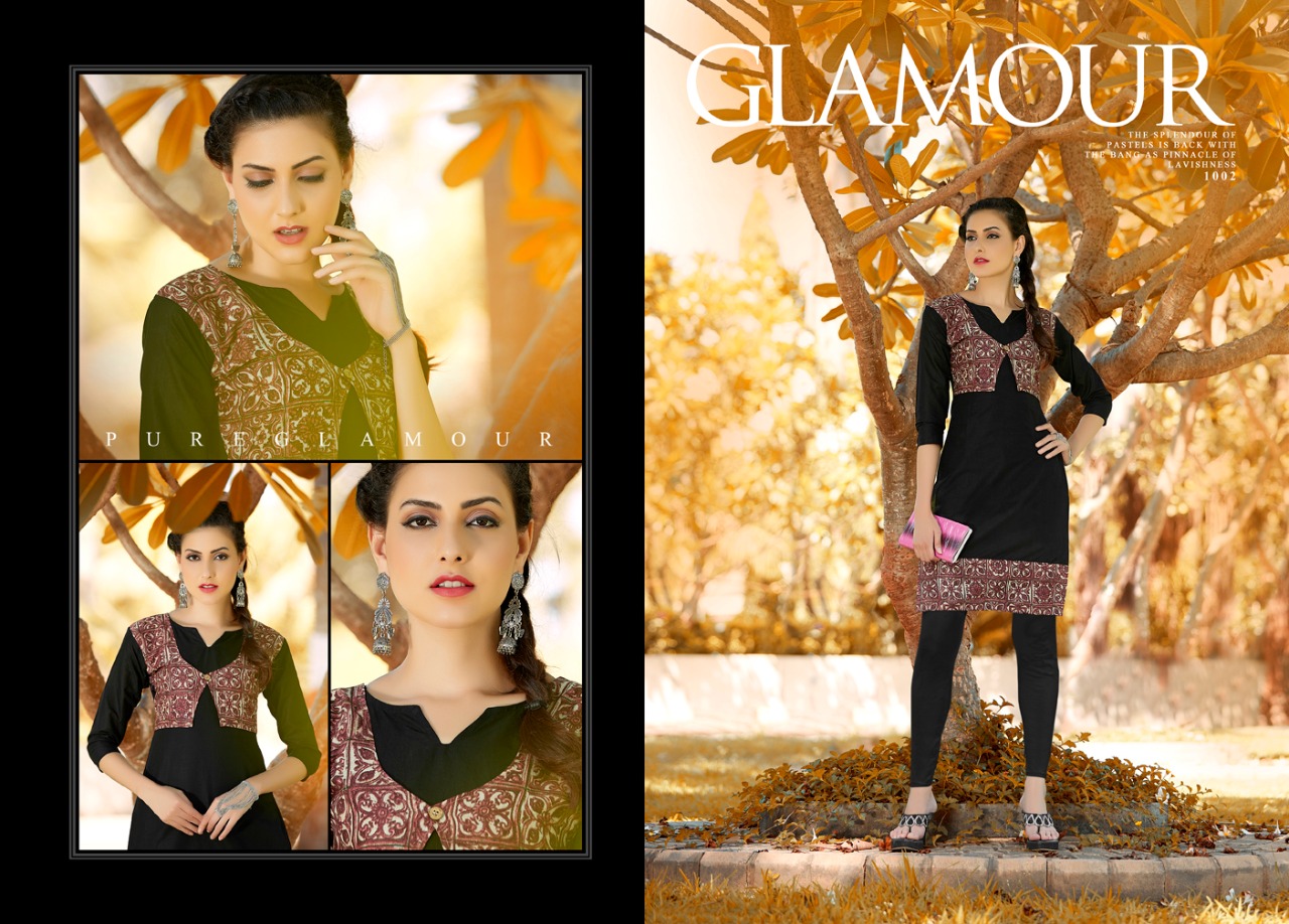 Crystal By Sweety Fashion 1001 To 1012 Series Stylish Beautiful Designer Colorful Casual Wear & Ready To Wear Cambric Cotton Kurtis At Wholesale Price