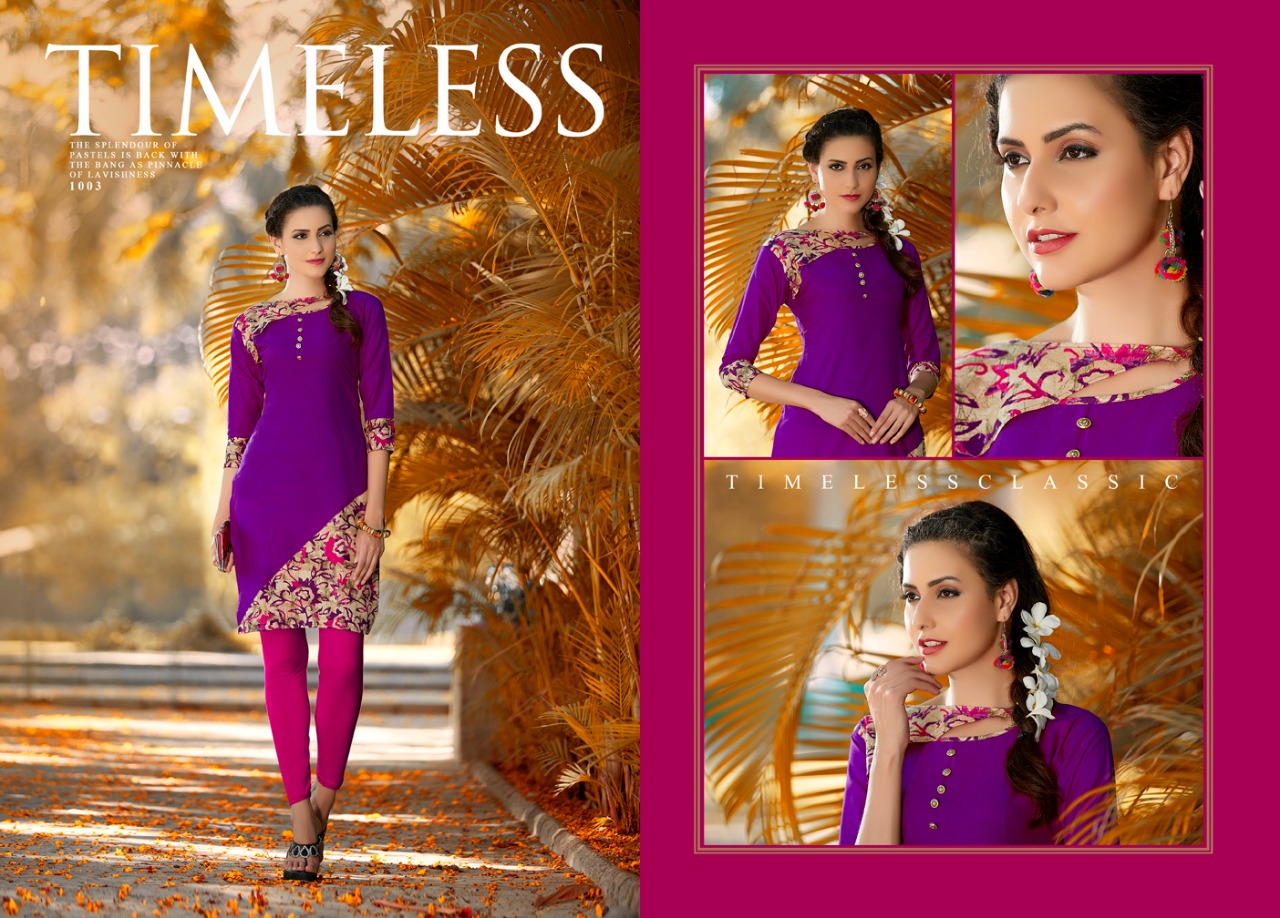Crystal By Sweety Fashion 1001 To 1012 Series Stylish Beautiful Designer Colorful Casual Wear & Ready To Wear Cambric Cotton Kurtis At Wholesale Price