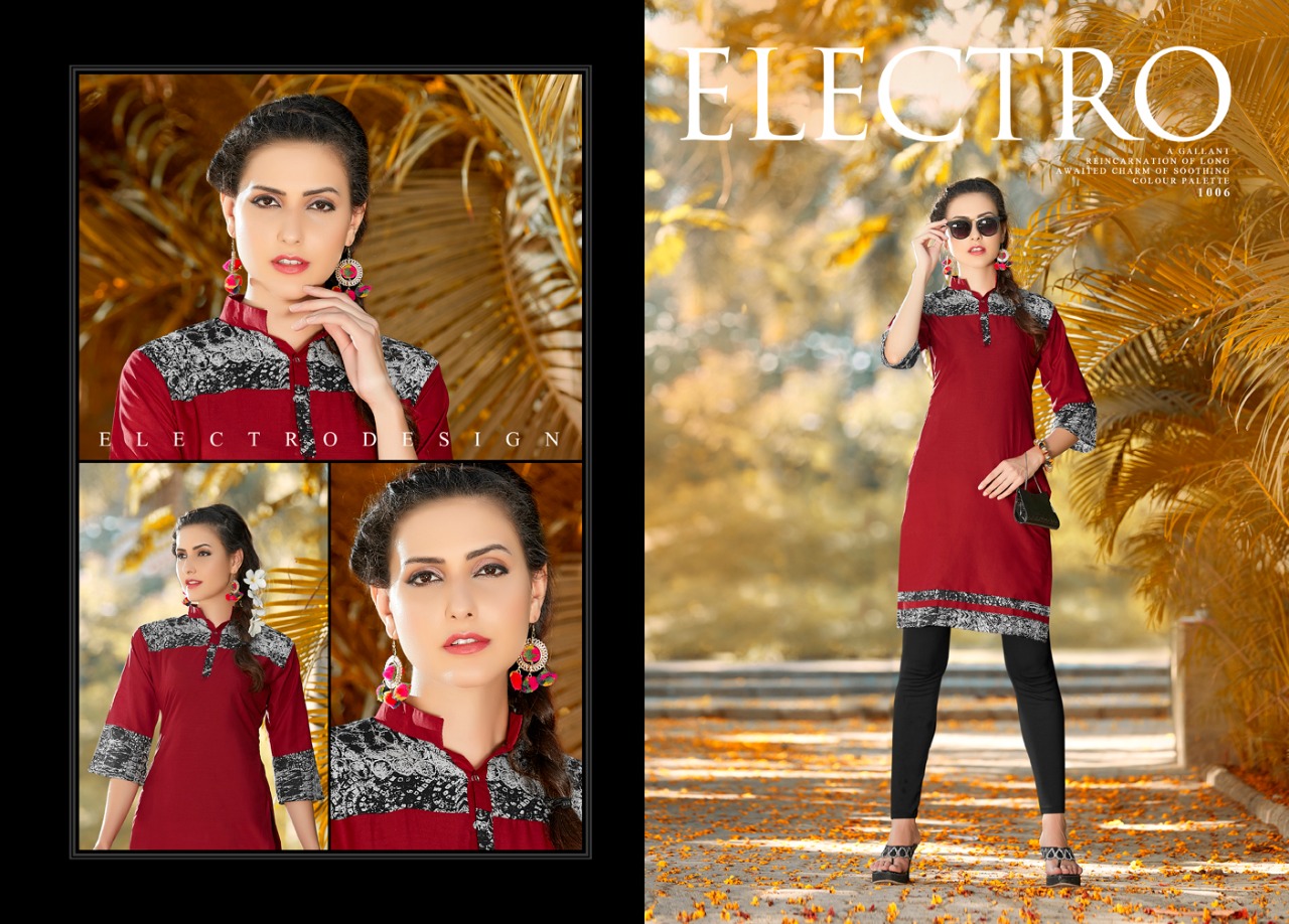 Crystal By Sweety Fashion 1001 To 1012 Series Stylish Beautiful Designer Colorful Casual Wear & Ready To Wear Cambric Cotton Kurtis At Wholesale Price