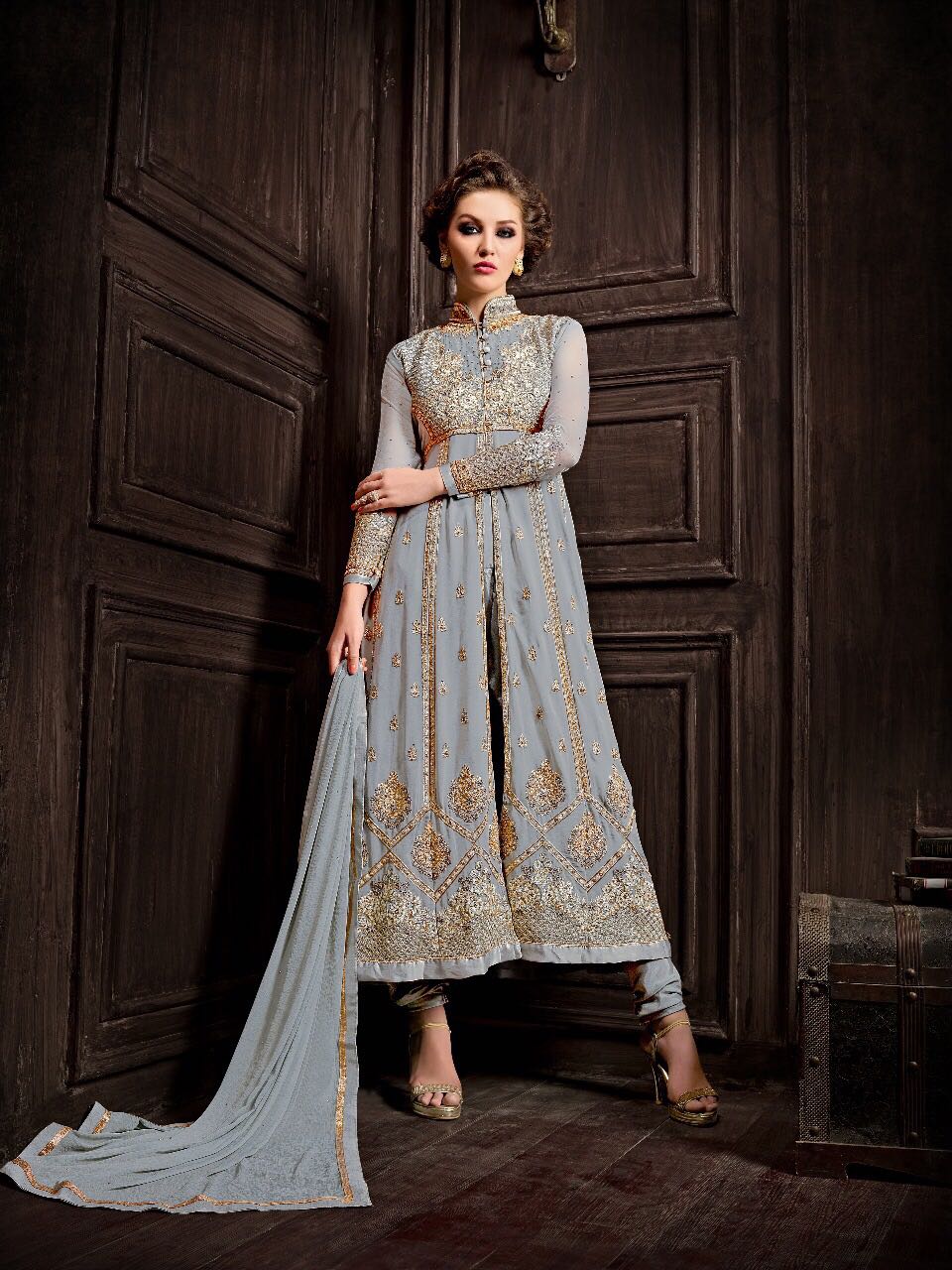 Crystina By Fashid Wholesale Special 2028 To 2034 Series Stylish Designer Beautiful Embroidered Traditional Party Wear & Occasional Wear Georgette Dresses At Wholesale Price