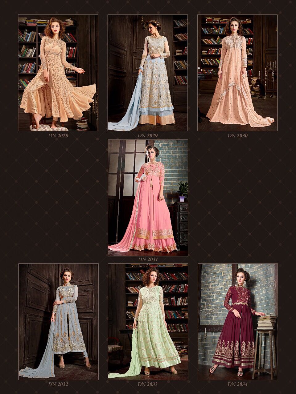 Crystina By Fashid Wholesale Special 2028 To 2034 Series Stylish Designer Beautiful Embroidered Traditional Party Wear & Occasional Wear Georgette Dresses At Wholesale Price