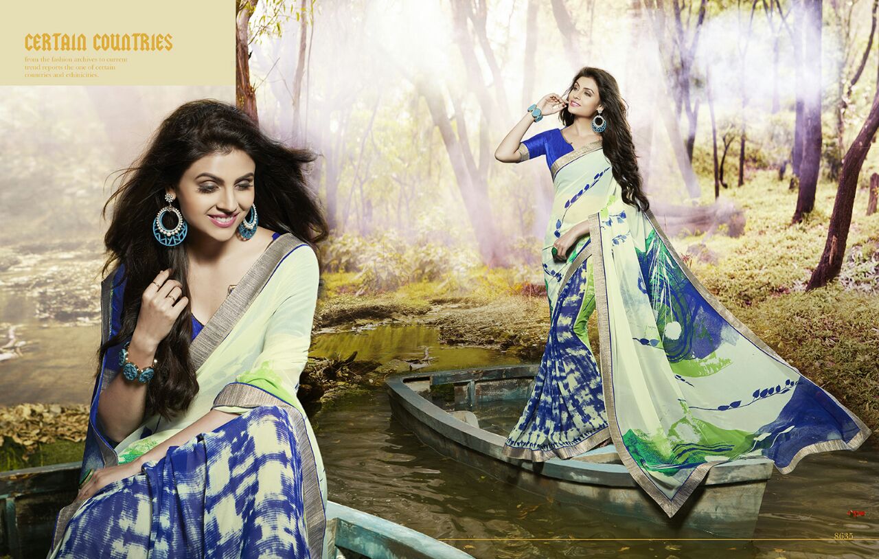 Dangal By Kesari Nandan Sarees 8621 To 8640 Series Bollywood Colourful Beautiful Stylish Designer Floral Printed Casual Wear Party Wear Fancy Sarees At Wholesale Price