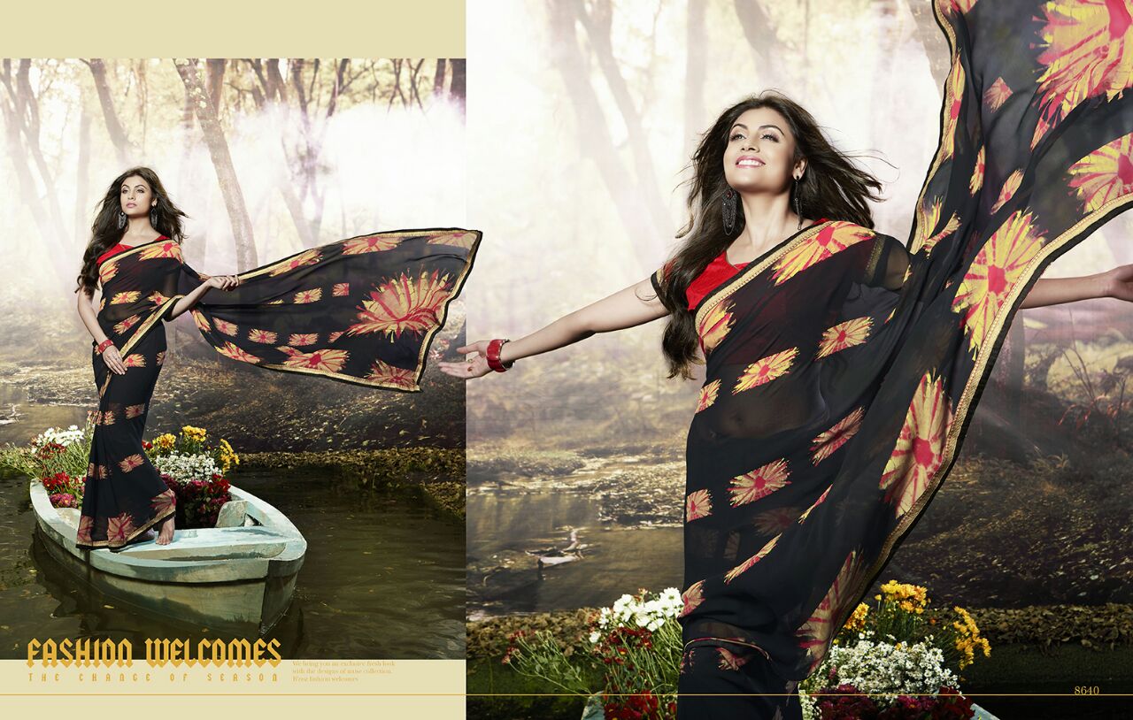 Dangal By Kesari Nandan Sarees 8621 To 8640 Series Bollywood Colourful Beautiful Stylish Designer Floral Printed Casual Wear Party Wear Fancy Sarees At Wholesale Price