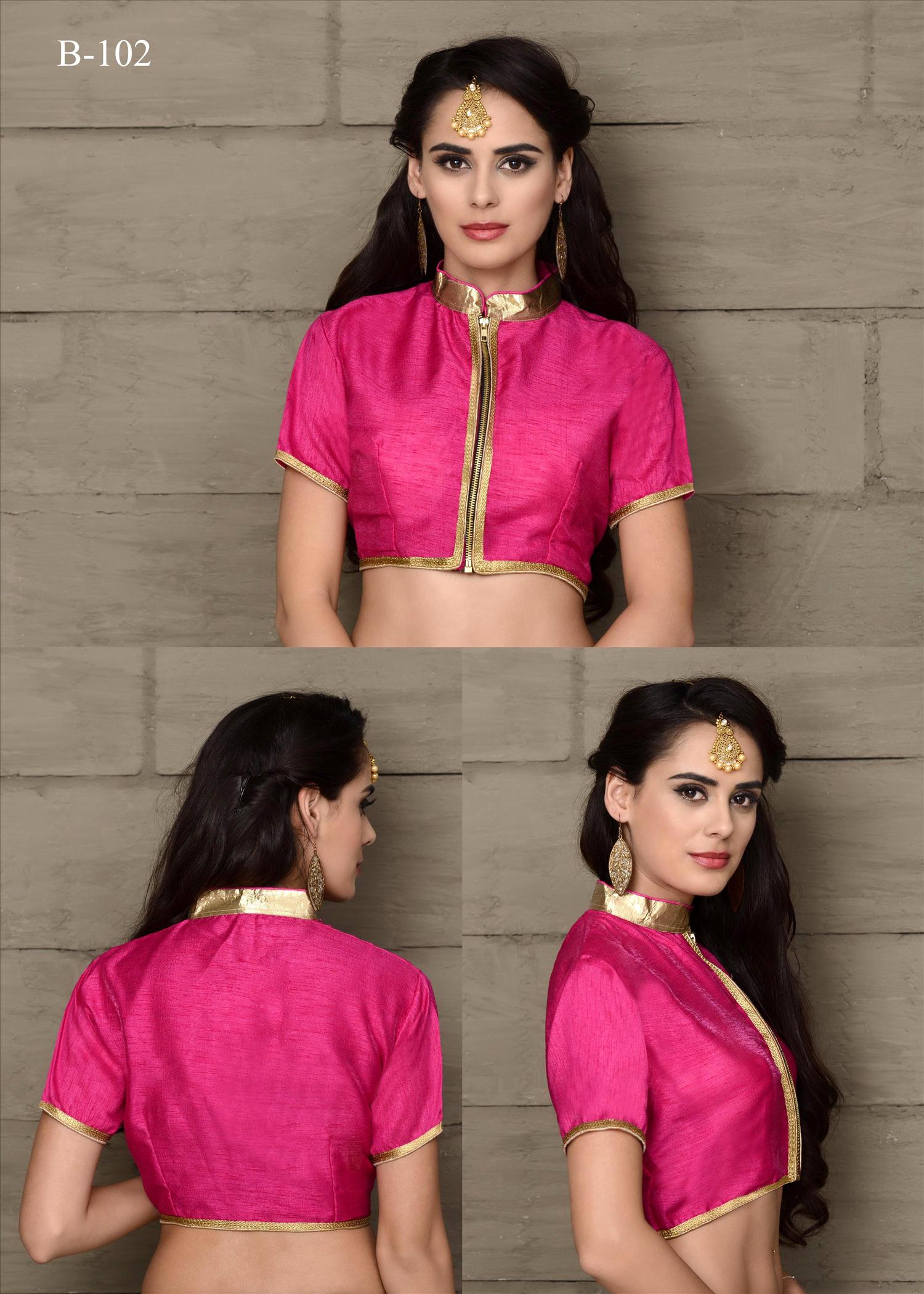 Designer Blouse Vol-1 By Varsiddhi Fashions 101 To 111 Series Beautiful Stylish Designer Embroidered Banglori Silk Blouse At Wholesale Price