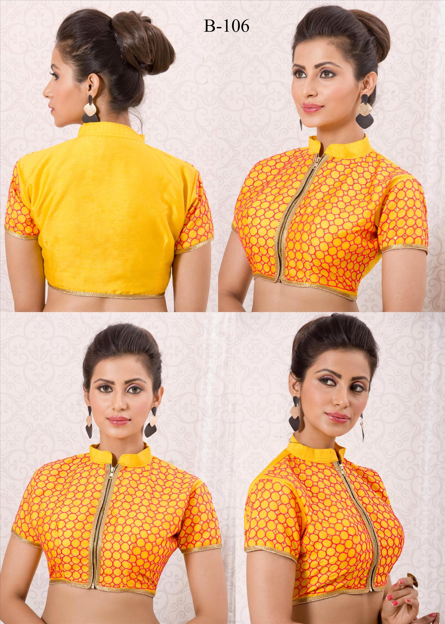 Designer Blouse Vol-1 By Varsiddhi Fashions 101 To 111 Series Beautiful Stylish Designer Embroidered Banglori Silk Blouse At Wholesale Price