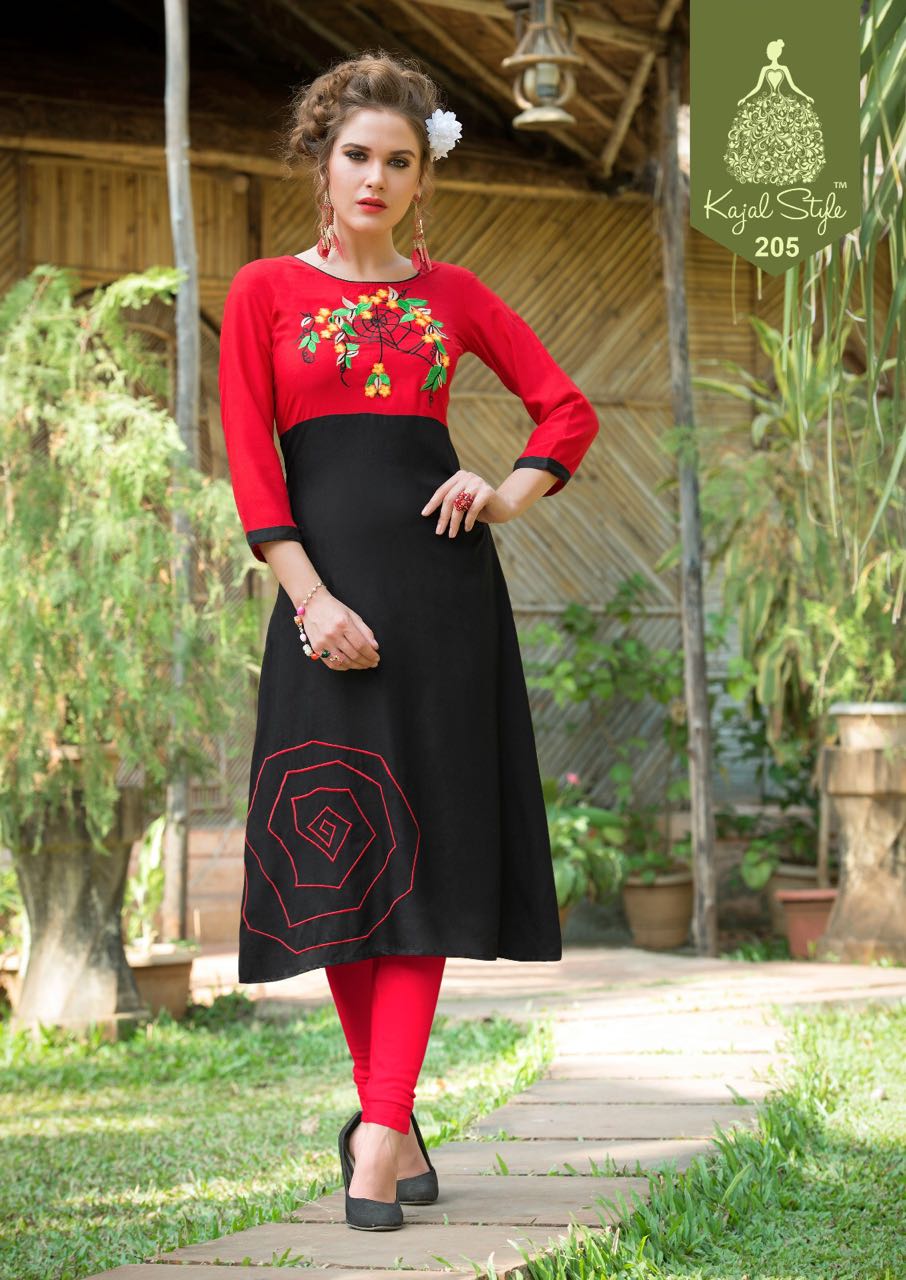 Diyaz Collection Vol-2 By Kajal Style 201 To 216 Series Western Beautiful Stylish Designer Embroidered Casual Wear Rayon Kurtis At Wholesale Price