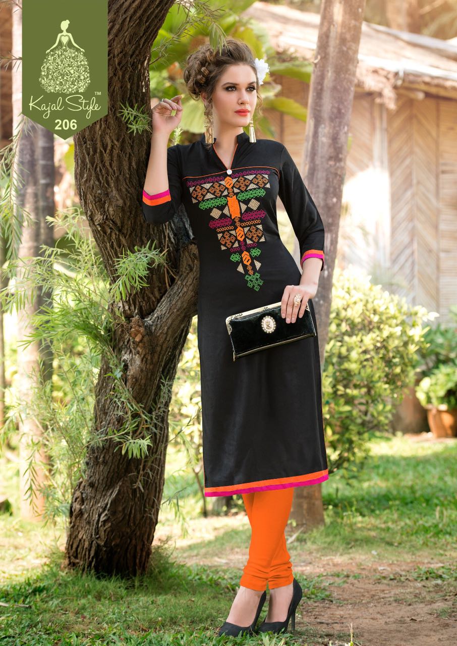 Diyaz Collection Vol-2 By Kajal Style 201 To 216 Series Western Beautiful Stylish Designer Embroidered Casual Wear Rayon Kurtis At Wholesale Price