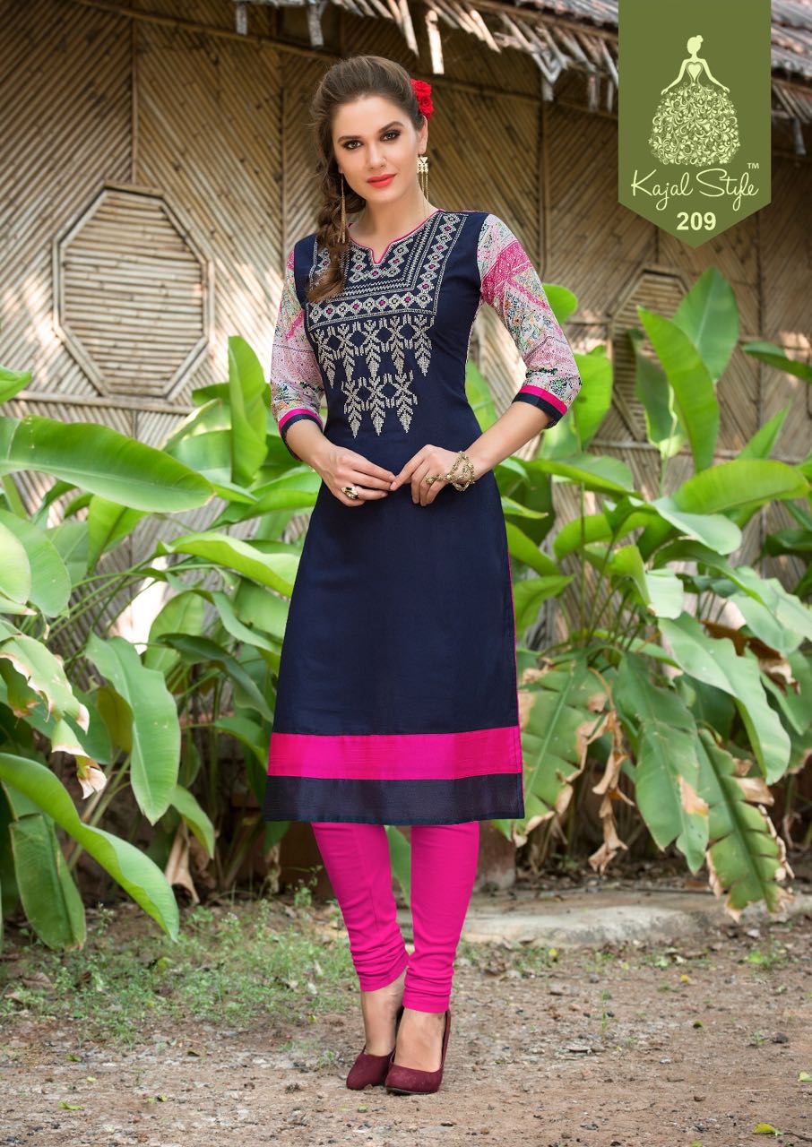 Diyaz Collection Vol-2 By Kajal Style 201 To 216 Series Western Beautiful Stylish Designer Embroidered Casual Wear Rayon Kurtis At Wholesale Price