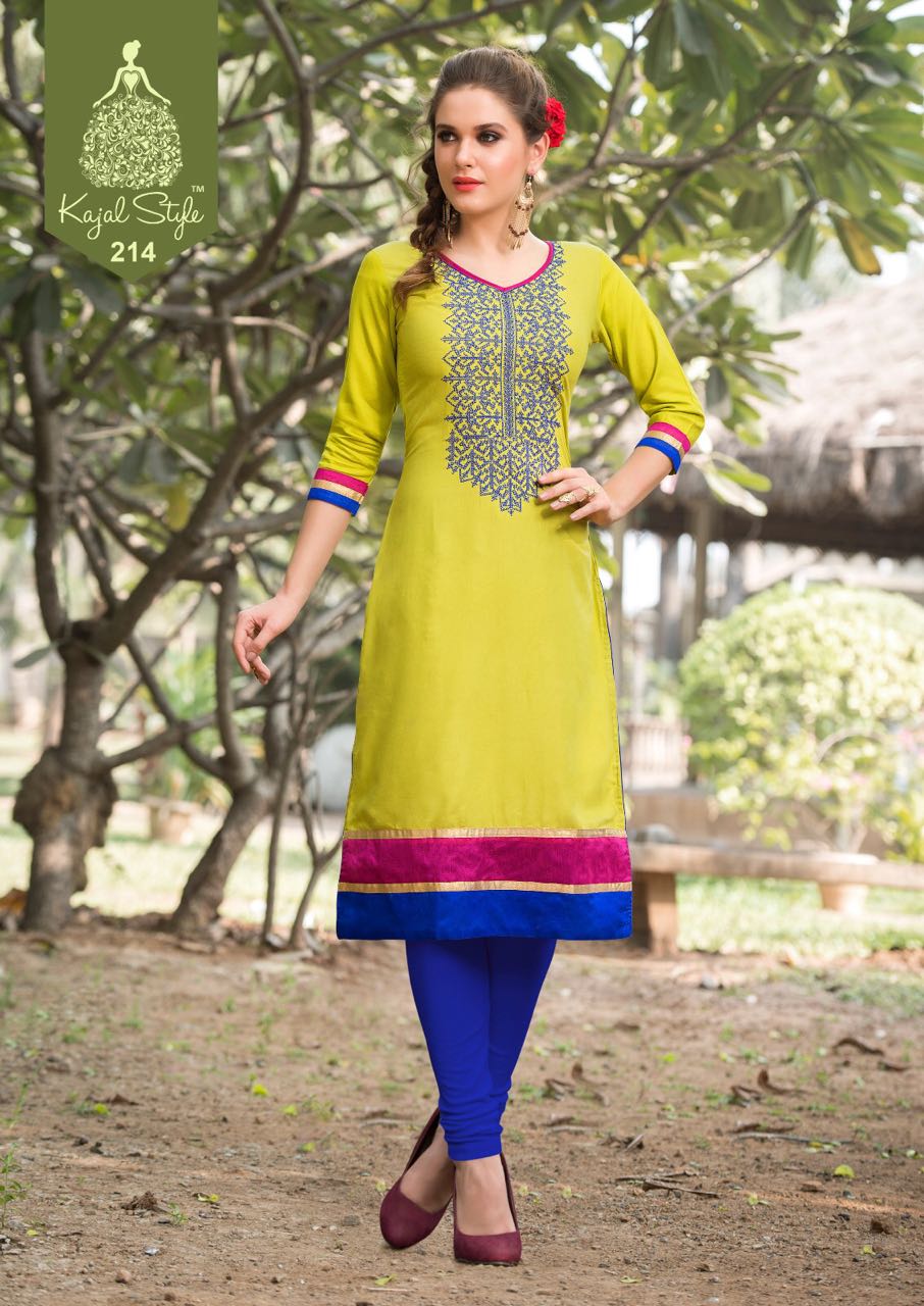 Diyaz Collection Vol-2 By Kajal Style 201 To 216 Series Western Beautiful Stylish Designer Embroidered Casual Wear Rayon Kurtis At Wholesale Price