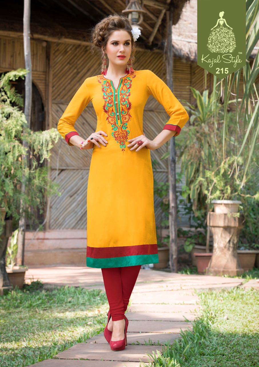 Diyaz Collection Vol-2 By Kajal Style 201 To 216 Series Western Beautiful Stylish Designer Embroidered Casual Wear Rayon Kurtis At Wholesale Price