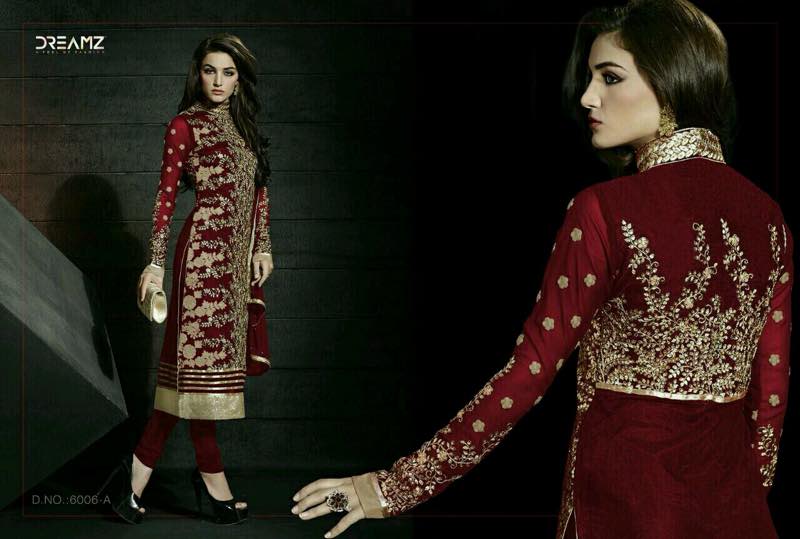 Dreamz 6006 Series By Dreamz Beautiful Colorful Stylish Embroidered Party Wear Occasional Wear & Party Wear Dresses At Wholesale Price