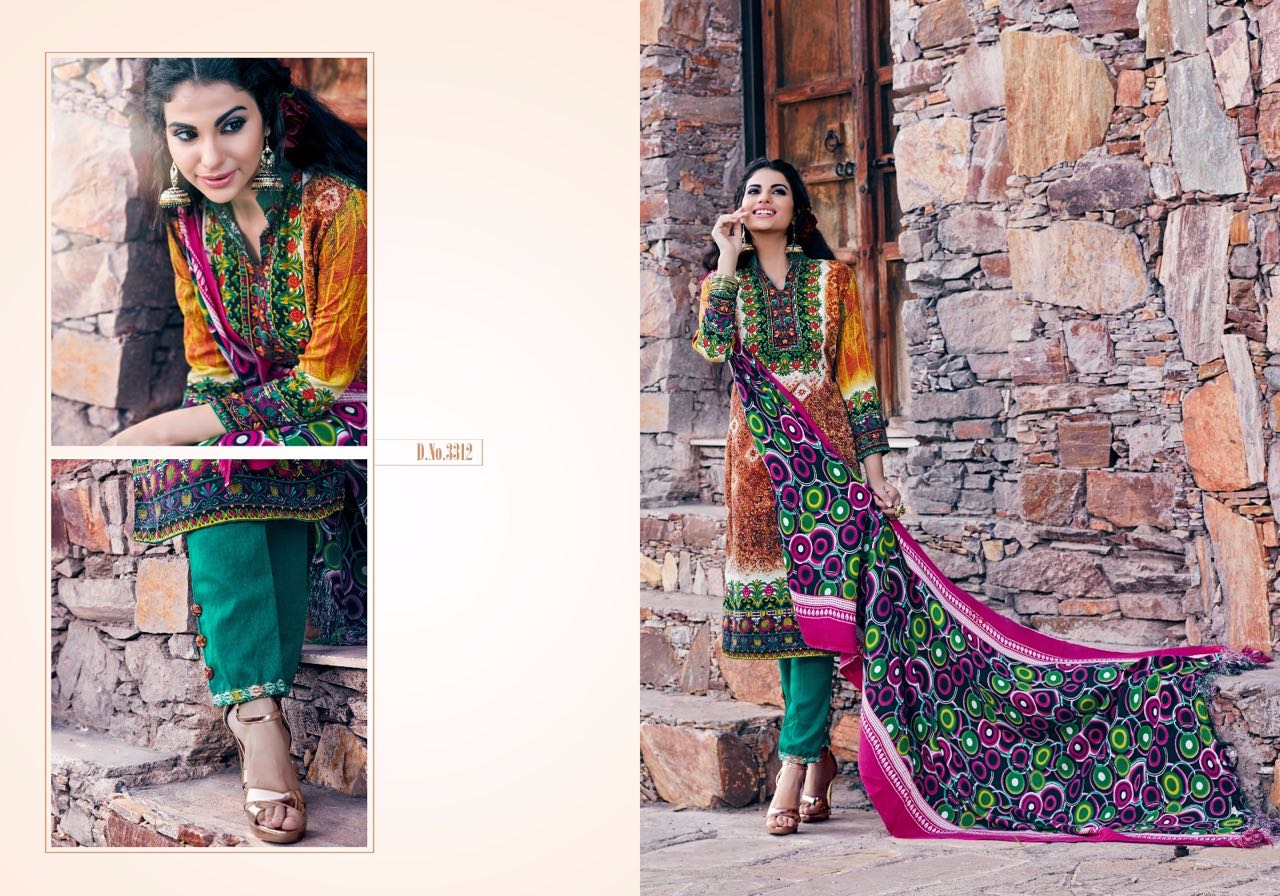 Ealina Vol-1 By Fashid Wholesale 3310 To 3319 Series Beautiful Stylish Designer Floral Digital Printed Casual Wear Winter Wear Pashmina Dresses At Wholesale Price