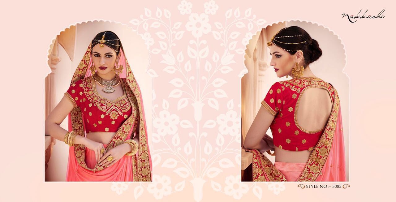 Ethnic-enhance Collection By Nakkashi 5074 To 5085 Series Indian Designer Beautiful Ethnic Party Wear Occasional Wear Fancy Lehengas At Wholesale Price