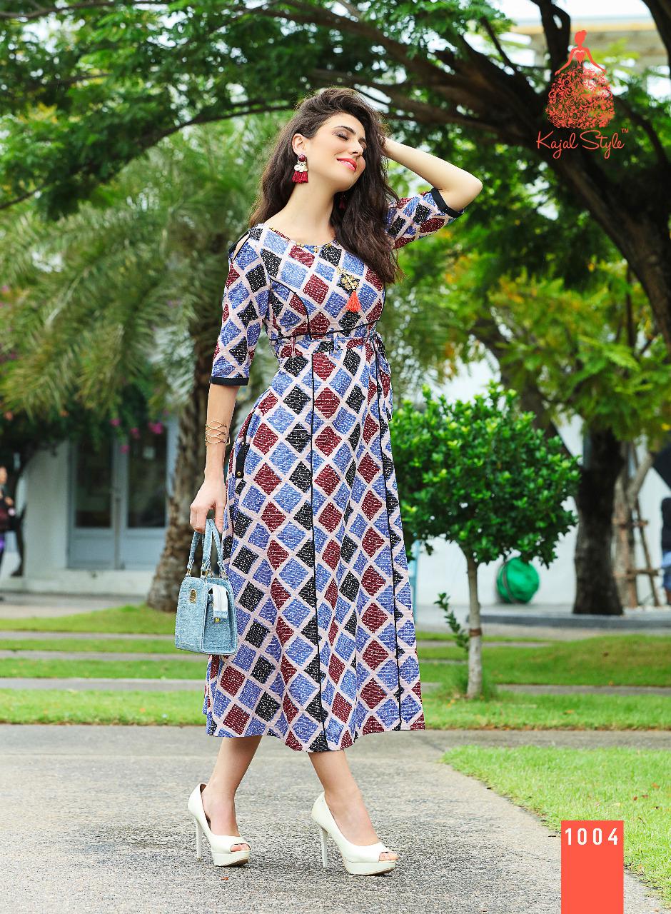 Fashion Adiba Vol-1 By Kajal Style 1001 To 1012 Series Designer Beautiful Colorful Fancy Party Wear & Ethnic Wear Lawn Doriya Cotton Kurtis At Wholesale Price