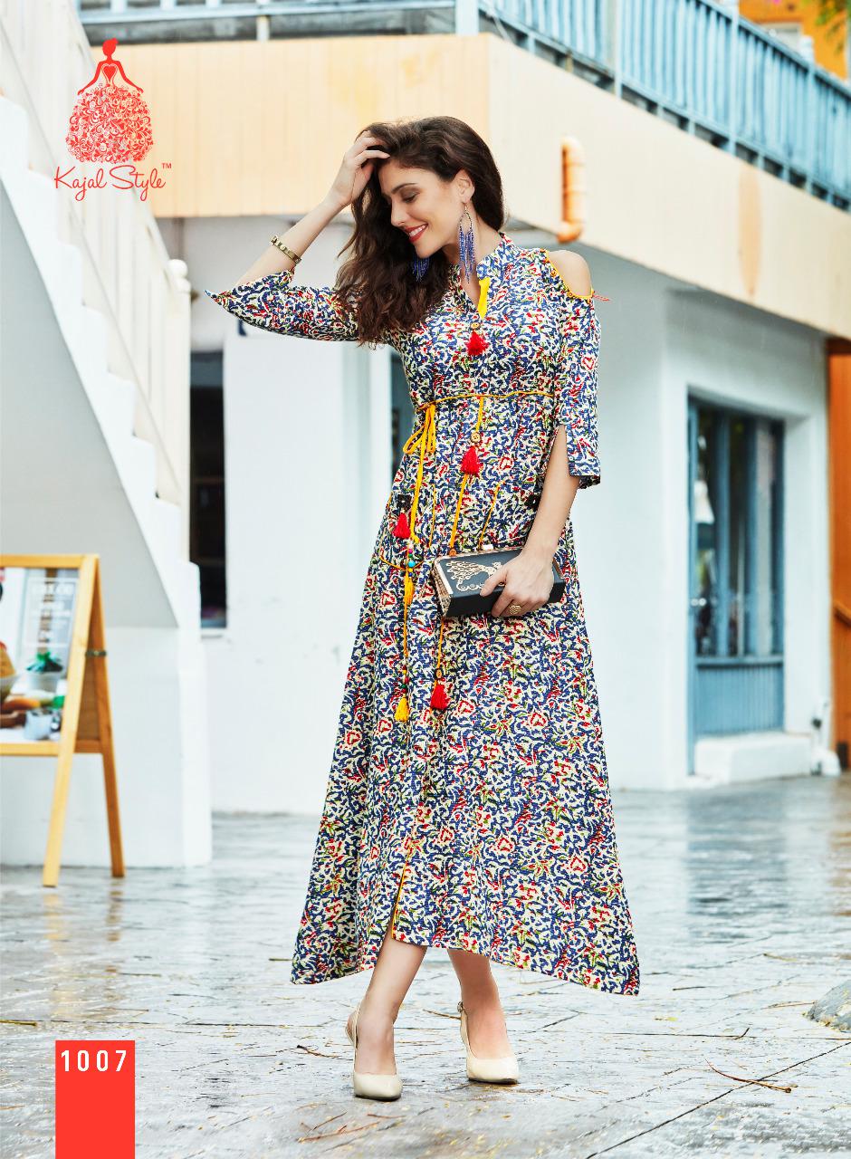 Fashion Adiba Vol-1 By Kajal Style 1001 To 1012 Series Designer Beautiful Colorful Fancy Party Wear & Ethnic Wear Lawn Doriya Cotton Kurtis At Wholesale Price