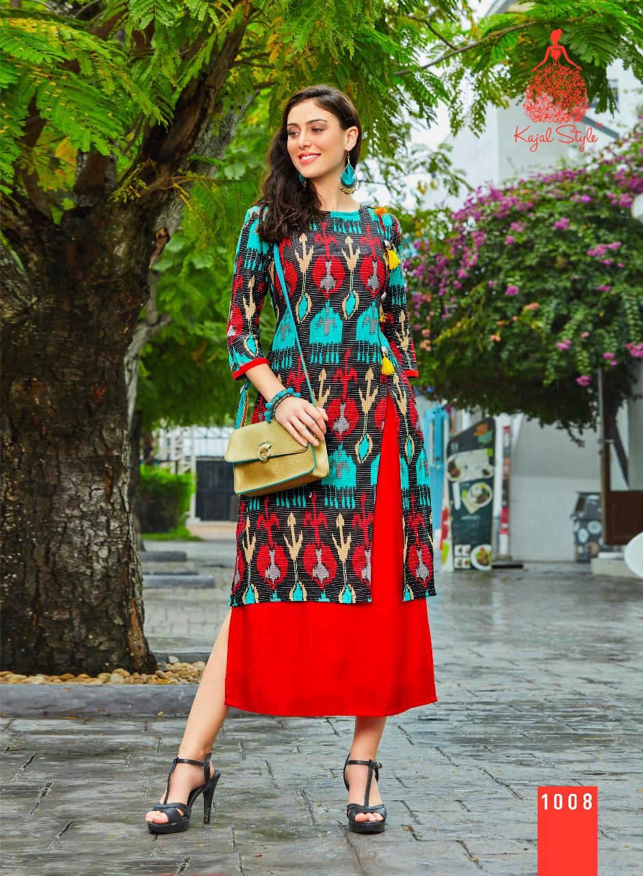 Fashion Adiba Vol-1 By Kajal Style 1001 To 1012 Series Designer Beautiful Colorful Fancy Party Wear & Ethnic Wear Lawn Doriya Cotton Kurtis At Wholesale Price