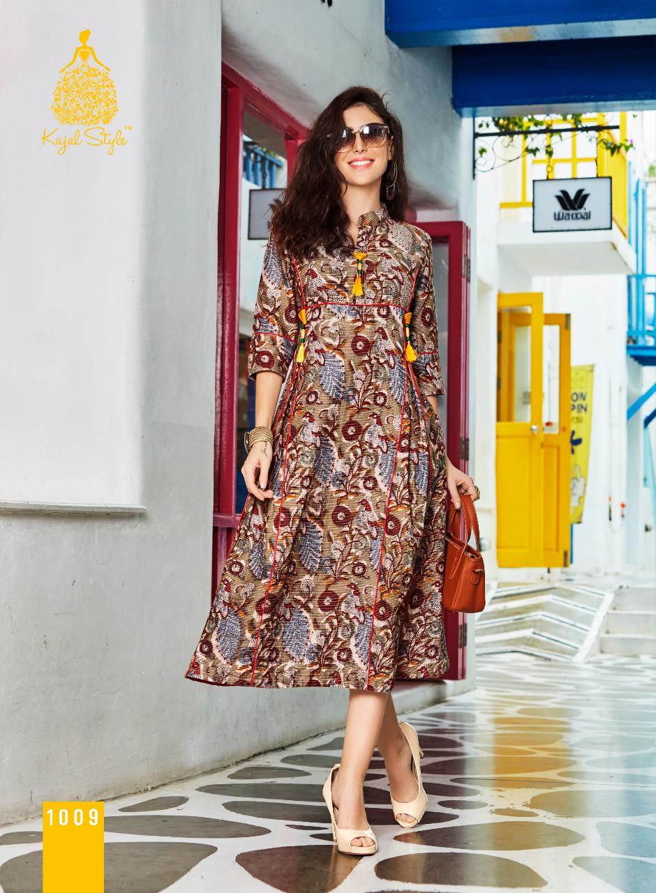Fashion Adiba Vol-1 By Kajal Style 1001 To 1012 Series Designer Beautiful Colorful Fancy Party Wear & Ethnic Wear Lawn Doriya Cotton Kurtis At Wholesale Price