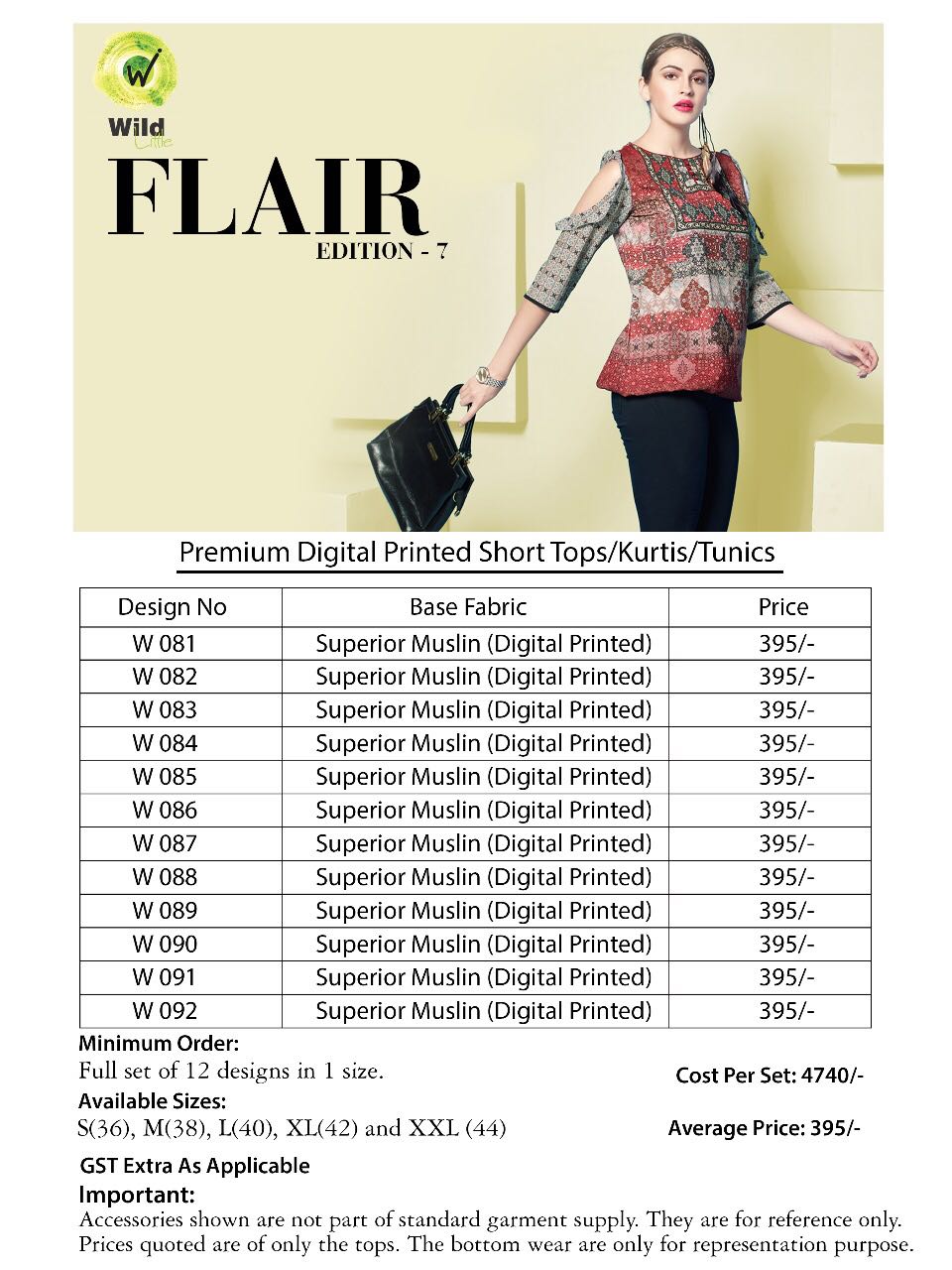 Flair Vol-7 By Eternal 081 To 092 Series Beautiful Stylish Colorful Fancy Beautiful Party Wear & Ethnic Wear Superior Muslin Printed Tops/ Kurtis At Wholesale Price