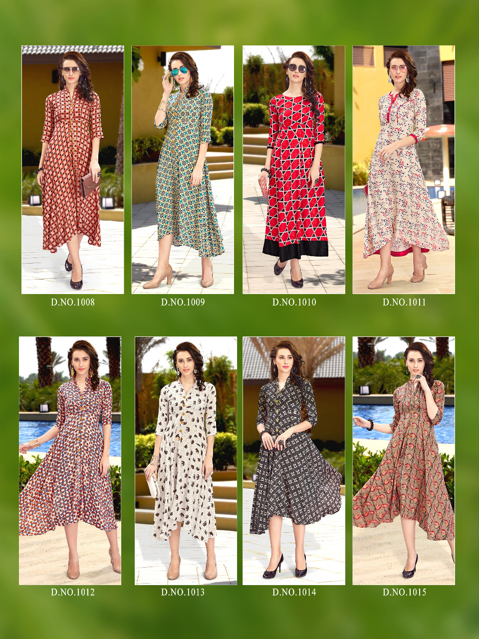 Frenky Vol-1 By Safiya Collection 1008 To 1015 Series Designer Stylish Fancy Beautiful Colorful Casual Wear & Ethnic Wear Heavy Rayon Cotton Printed Long Kurtis At Wholesale Price