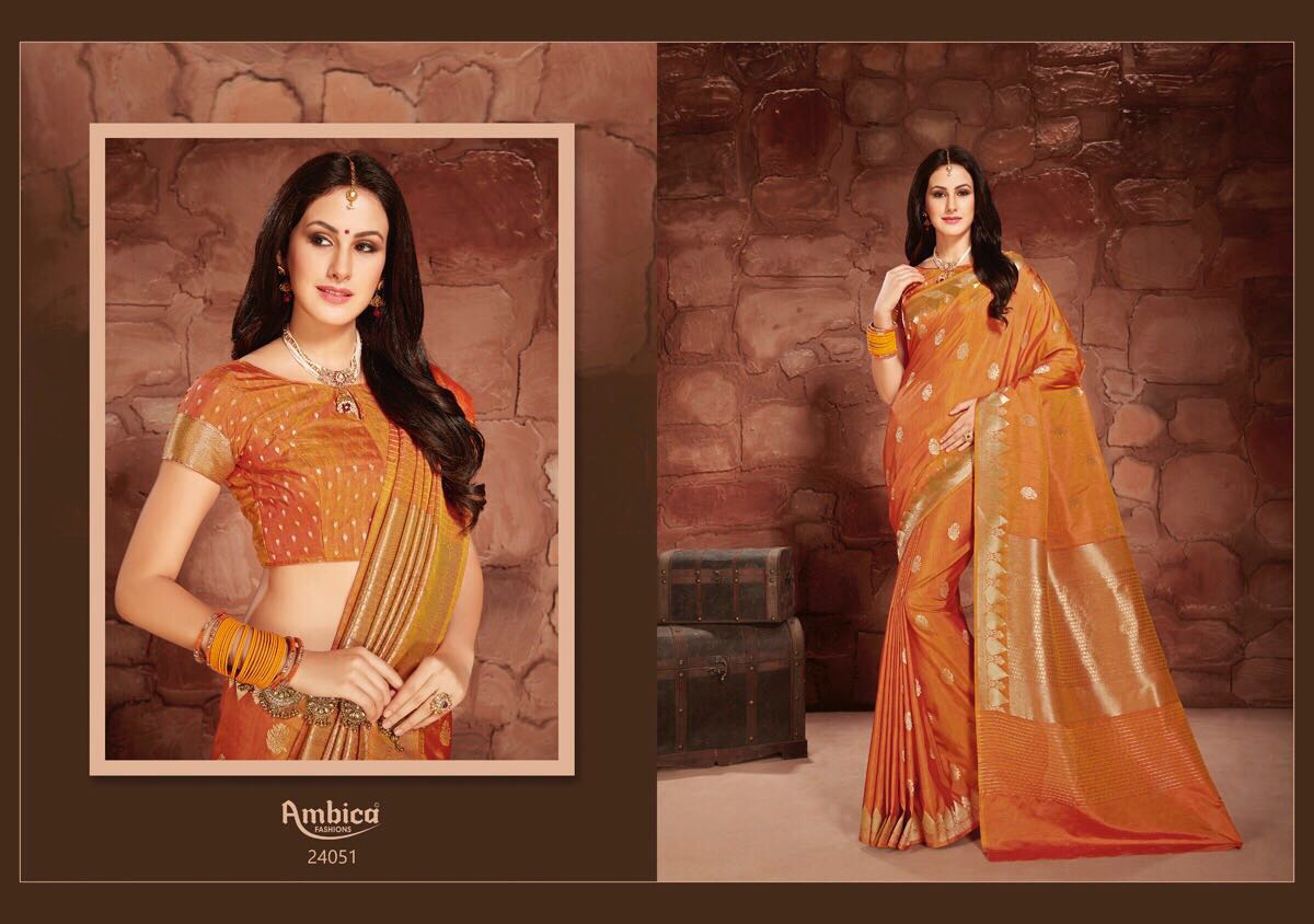 Ambica Aloka 66001 Series Wholesale Casual Ethnic Sarees - textiledeal.in