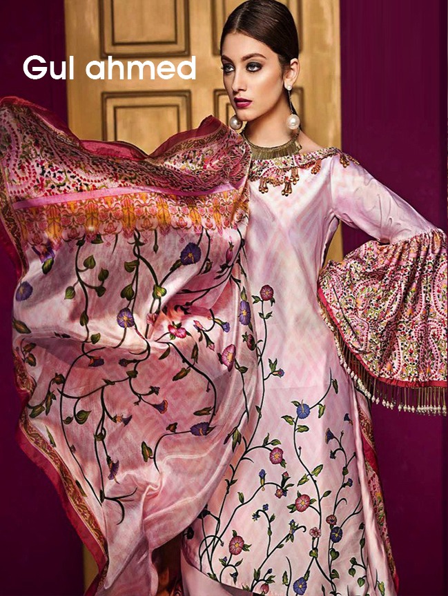 Gul Ahmed Vol-2 By Fashid Wholesale 01 To 07 Series Pakistani Designer Suits Fancy Colorful Party Wear & Occasional Wear Satin Printed Dresses At Wholesale Price