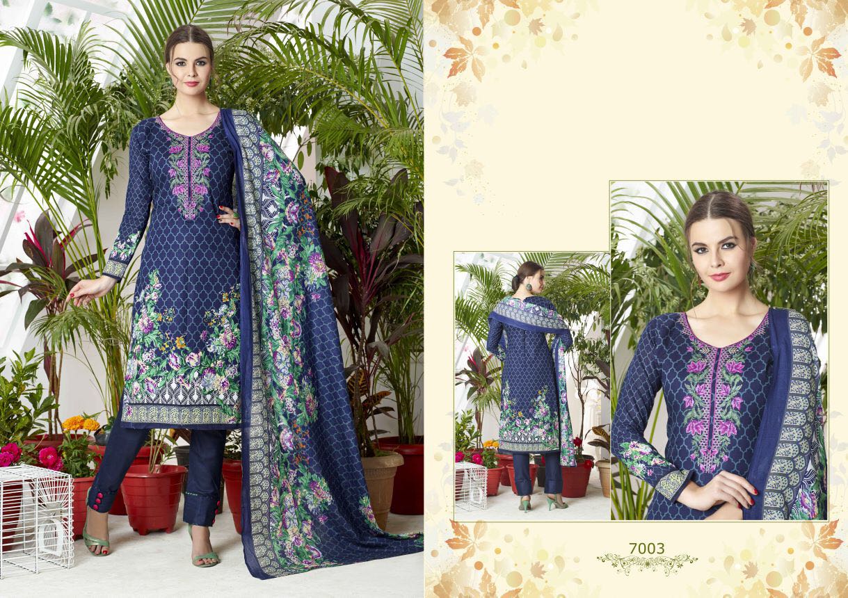 Gulaal Vol-3 By Aayesha Arts 7001 To 7008 Series Beautiful Stylish Colorful Fancy Pakistani Party Wear & Ethnic Wear Pure Cambric Dresses At Wholesale Price